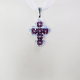 Small Cross - Trina-Violet Organza - 1